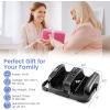 imageGiantex Foot Massager with Heat and Remote Control Calf Massager with 3 Massage Settings Timer Washable Cover Adjustable Stand Foot Massage Machine for Calf Arms Relax Gift for Women Men BlackGrey