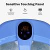 imageGiantex Foot Spa Bath Massager with Automatic Massage Rollers Digital Adjustable Temperature Control Fast Heating Large Bubbles Electric Feet Salon Tub for Foot Stress ReliefBlue