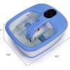 imageGiantex Foot Spa Bath Massager with Automatic Massage Rollers Digital Adjustable Temperature Control Fast Heating Large Bubbles Electric Feet Salon Tub for Foot Stress ReliefBlue