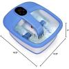 imageGiantex Foot Spa Bath Massager with Automatic Massage Rollers Digital Adjustable Temperature Control Fast Heating Large Bubbles Electric Feet Salon Tub for Foot Stress ReliefBlue