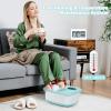 imageGiantex Foot Spa Bath Massager with Automatic Massage Rollers Digital Adjustable Temperature Control Fast Heating Large Bubbles Electric Feet Salon Tub for Foot Stress ReliefGreen