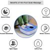 imageGiantex Foot Spa Bath Massager with Automatic Massage Rollers Digital Adjustable Temperature Control Fast Heating Large Bubbles Electric Feet Salon Tub for Foot Stress ReliefBlue