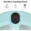 imageGiantex Foot Spa Bath Massager with Automatic Massage Rollers Digital Adjustable Temperature Control Fast Heating Large Bubbles Electric Feet Salon Tub for Foot Stress ReliefGreen