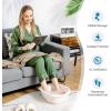 imageGiantex Foot Spa Bath WSmooth Bubble Massage Massage Nodes ampamp Arch Splash Guard ToeTouch Control Heat Maintenance Portable Home Spa Tired Relieve Promote Blood Circulation Feet Soaker PinkPink