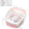 imageGiantex Foot Spa Bath WSmooth Bubble Massage Massage Nodes ampamp Arch Splash Guard ToeTouch Control Heat Maintenance Portable Home Spa Tired Relieve Promote Blood Circulation Feet Soaker PinkPink