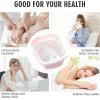 imageGiantex Foot Spa Bath WSmooth Bubble Massage Massage Nodes ampamp Arch Splash Guard ToeTouch Control Heat Maintenance Portable Home Spa Tired Relieve Promote Blood Circulation Feet Soaker PinkPink