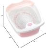 imageGiantex Foot Spa Bath WSmooth Bubble Massage Massage Nodes ampamp Arch Splash Guard ToeTouch Control Heat Maintenance Portable Home Spa Tired Relieve Promote Blood Circulation Feet Soaker PinkPink