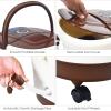 imageGiantex Foot Spa Foot Bath Massager with Heat Bubbles 16 Pedicure Shiatsu Roller Massage Points Adjustable Time ampamp Temperature Led Display Drainage Pipe Foot Soak Tub Pedicure Foot Spa Brown