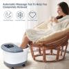 imageGiantex Foot Spa Foot Bath Massager with Heat Bubbles 16 Pedicure Shiatsu Roller Massage Points Adjustable Time ampamp Temperature Led Display Drainage Pipe Foot Soak Tub Pedicure Foot SpaGrey