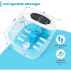 imageGiantex Foot Spa with Heat and Massage  Feet Bath Soak Tub wBubble Vibration Removable Pedicure Stone Massage Beads Auto ShutOff Relieve Feet Stress Pedicure Foot Soaker Tub TurquoiseBlue