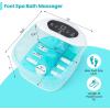 imageGiantex Foot Spa with Heat and Massage  Feet Bath Soak Tub wBubble Vibration Removable Pedicure Stone Massage Beads Auto ShutOff Relieve Feet Stress Pedicure Foot Soaker Tub TurquoiseTurquoise