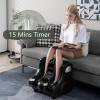imageGiantex Foot and Calf Massager with Heat  Shiatsu Foot Massager Machine with Vibration Deep Kneading 3Level Intensity Modes Electric Foot Massager for Tired Feet Leg Calf Pain Relief RedBlack