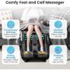 imageGiantex Foot and Calf Massager with Heat  Shiatsu Foot Massager Machine with Vibration Deep Kneading 3Level Intensity Modes Electric Foot Massager for Tired Feet Leg Calf Pain Relief RedGrey