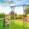 imageGiantex Garden Arbor Wedding Arch for Ceremony Party Metal Trellis Archway for Climbing Plants Rose Grape Vines Steel Frame Pergola Decoration for Backyard Patio Lawn Pathway Easy to Assemble