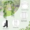 imageGiantex Garden Arbors Trellises 72FT Metal Garden Arch for Climbing Plants Roses Wedding Archway with Stakes Patio Trellis Pergola for Lawn Bridal Party Ceremony Decoration