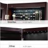 imageGiantex Jewelry Armoire Organizer with Full Length Mirror 14 LEDs Floor Standing Jewelry Cabinet with 2 Drawers 4 Adjustable Angles Lockable Jewelry Storage Box Cabinet BrownBrown