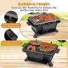 imageGiantex Portable Hibachi Grill Doublesided Cast Iron Grill with Air Regulating Door ampamp Fire Gate Grate Lifter Ideal for Outdoor Picnic Camping ampamp Backyard Barbecue CookingRectangle Grill