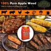 imageGiantex Premium Apple Wood Pellets All Natural Hardwood Pellets with Fruity Flavour for Grilling Smoking Bake Roast BBQ 100 Pure Apple Wood Pellets for Smoker Grill Pizza Oven 20 lb Bag