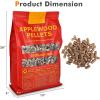 imageGiantex Premium Apple Wood Pellets All Natural Hardwood Pellets with Fruity Flavour for Grilling Smoking Bake Roast BBQ 100 Pure Apple Wood Pellets for Smoker Grill Pizza Oven 20 lb Bag