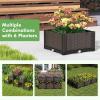 imageGiantex Raised Garden Bed Elevated Planter Box Kit W 8 Legs 2 Planter Boxes SelfWatering System Drainage Holes Indoor ampamp Outdoor Vegetable Fruit Flower Herb Growing BoxBrown