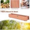imageGiantex Raised Garden Bed Flower or Vegetable Planter Window Mounted Plant Box for Garden Yard Wood Box for Planting 28quot LX9 WX10 H36LX7WX65H