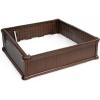 imageGiantex Raised Garden Bed Planter for Flower Vegetables Outdoor Plant Box Patio Backyard Easy Assembly 485Lx485Wx12H BrownBrown