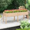 imageGiantex Raised Garden Bed Planter for Flower Vegetables Outdoor Plant Box Patio Backyard Easy Assembly 485Lx485Wx12H BrownNatural