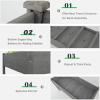imageGiantex Set of 2 Raised Garden Bed Elevated Wood Planter Box Raised Bed Kit for Flowers Vegetables Fruits Herbs Outdoor Planting Container Patio Balcony Yard NaturalGray