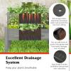 imageGiantex Set of 2 Raised Garden Bed Elevated Wood Planter Box Raised Bed Kit for Flowers Vegetables Fruits Herbs Outdoor Planting Container Patio Balcony Yard NaturalGray