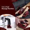 imageGiantex Shiatsu Foot Massager Machine for Feet Leg Calf Ankle Relieve Pain Spa Gift Deep Kneading Rolling Massage Electric Shiatsu Foot Massager wRemote 4 Modes BlackBurgundy