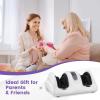 imageGiantex Shiatsu Foot Massager Machine for Feet Leg Calf Ankle Relieve Pain Spa Gift Deep Kneading Rolling Massage Electric Shiatsu Foot Massager wRemote 4 Modes BlackWhite