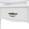 imageGiantex Vanity Set Makeup Table with Stool Dressing Tables with 4 Drawers TriFolding Mirror Large Mirrored Room Vanity Desk for Bedroom Bathroom Padded Seat Chair Vanities White
