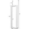 imageGiantex Wall Door Mounted Mirrored Jewelry Cabinet Jewelry Armoire Storage Organizer with Full Length Mirror Jewelry Cabinets White