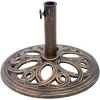 imageGiantex 18quot Round Umbrella Base Stand 23Lbs Cast Iron Market Patio Outdoor Deck Porch Lawn Garden Heavy Duty Patio Umbrella Base Stand
