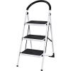 imageGiantex 2 Step Ladder Folding Step Stool Platform Home Kitchen Tool Multiuse Stepladder wSturdy Frame Rubber Hand Grip AntiSlip Pedal Lightweight Portable Ladder 330Lbs Capacity3 Step