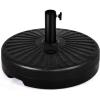 imageGiantex 23L Round Water Sand Filled Patio Umbrella Base 20quot Heavy Duty Outdoor Umbrella Stand Fillable Outdoor Market Umbrella Holder Suit for Dia 19 Umbrella Pole