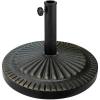 imageGiantex 315 lbs Patio Market Umbrella Base Heavy Duty Cast Iron Resin Outdoor Stand Vintage Garden Umbrella Holder Umbrella Holder for Deck Porch Lawn GardenBlack