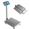 imageGiantex 660lbs Weight Computing Digital Scale Floor Platform Scale for Weighing Luggage Package Shipping Mailing Postal Scale with Accurate LBKG Price Calculator HighDefinition Display SilverSilver