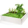 imageGiantex 6x3x2ft Raised Garden Bed Large Metal Elevated Rectangular Planter Bed 271 Gallon Capacity Outdoor Planting Garden Box for Vegetable Flower Herb Grow GreyWhite
