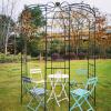 imageGiantex Birdcage Shape Gazebo  94 H x 68 W Metal Arch Trellis for Climbing Plants Clematis Vines French Style Pergola Pavilion Garden Arbor for Weddings Photoshoots Ceremony Party Outdoor Decor