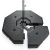imageGiantex Cantilever Umbrella Base 220 lbs 4 PCS Patio Umbrella Stand Water Sand Filled Heavy Duty HDPE Offset Umbrella Weights with 4 Connecting Pins EasyFill Spouts for Outside Garden Poolside3500 Pounds