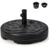 imageGiantex Fillable Umbrella Base 22 inch Umbrella Stand Water and Sand Filled Up to 102lbs Fit 15quot19quot Umbrella Pole HDPE Weighted Market Table Umbrella Holder for Outdoor Deck Garden