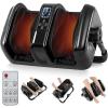 imageGiantex Foot Massager with Heat and Remote Control Calf Massager with 3 Massage Settings Timer Washable Cover Adjustable Stand Foot Massage Machine for Calf Arms Relax Gift for Women Men BlackBlack