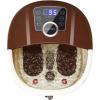 imageGiantex Foot Spa Foot Bath Massager with Heat Bubbles 16 Pedicure Shiatsu Roller Massage Points Adjustable Time ampamp Temperature Led Display Drainage Pipe Foot Soak Tub Pedicure Foot Spa Brown