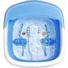 imageGiantex Foot Spa Foot Bath Massager with Heat Collapsible Design Bubbles Rollers Pumice Stone Scrub Brush Folding 3 in 1 Footbath Tub Foldable Foot Soaking Tub for Feet Stress Relief Blue
