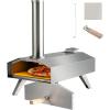 imageGiantex GTGE10731NP Outdoor Oven with 12 Pizza Stone 27 x 14 x 25 L x W x H Silver