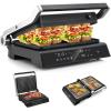 imageGiantex Panini Press Sandwich Maker 3in1 Electric Indoor Grill 2 Removable ampamp Dishwasher Safe NonStick Plates Drip Tray 5 Auto Modes Upper ampamp Lower Independent Temperature Control 4 H Timer