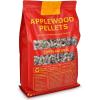 imageGiantex Premium Apple Wood Pellets All Natural Hardwood Pellets with Fruity Flavour for Grilling Smoking Bake Roast BBQ 100 Pure Apple Wood Pellets for Smoker Grill Pizza Oven 20 lb Bag