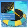 imageGiantex 10Ft 12Ft 15Ft Inflatable Water Trampoline Floating Rebounder Trampoline with 500W Blower and 3Step Rope Ladder Kids Adults Recreational Water Trampoline for Pool LakeYellow Green