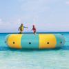 imageGiantex 10Ft 12Ft 15Ft Inflatable Water Trampoline Floating Rebounder Trampoline with 500W Blower and 3Step Rope Ladder Kids Adults Recreational Water Trampoline for Pool LakeYellow Green